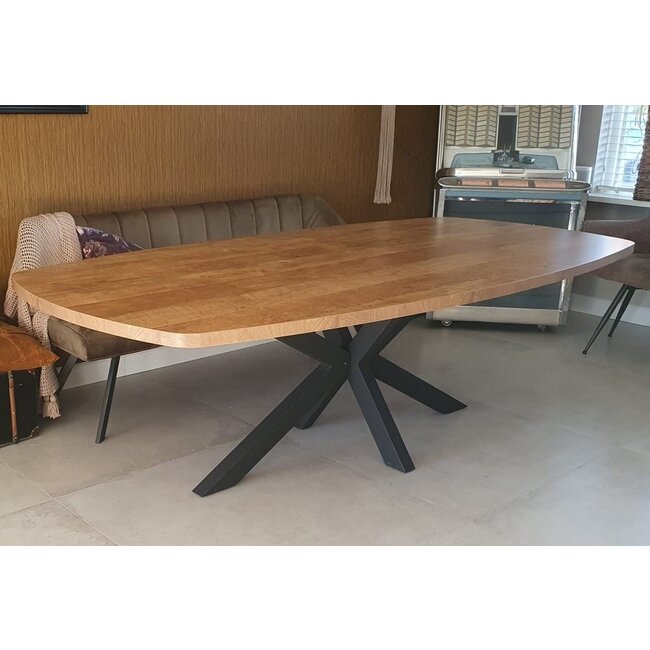 WoonMax Eettafel Deens ovaal Costa 250x128 cm - old teak