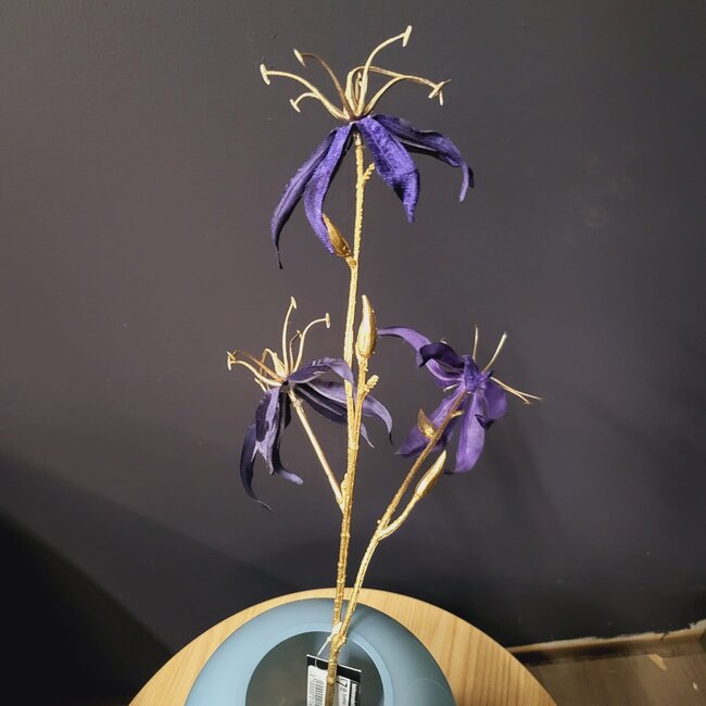 Countryfield Countryfield Kunsttak Gloriosa donkerblauw - Decoratieve bloementak