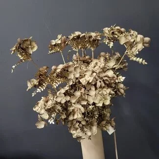 Countryfield Kunsttak Hydrangea bruin