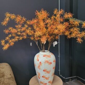 PTMD KunsttakTwig Plant hamamelis geel - oranje