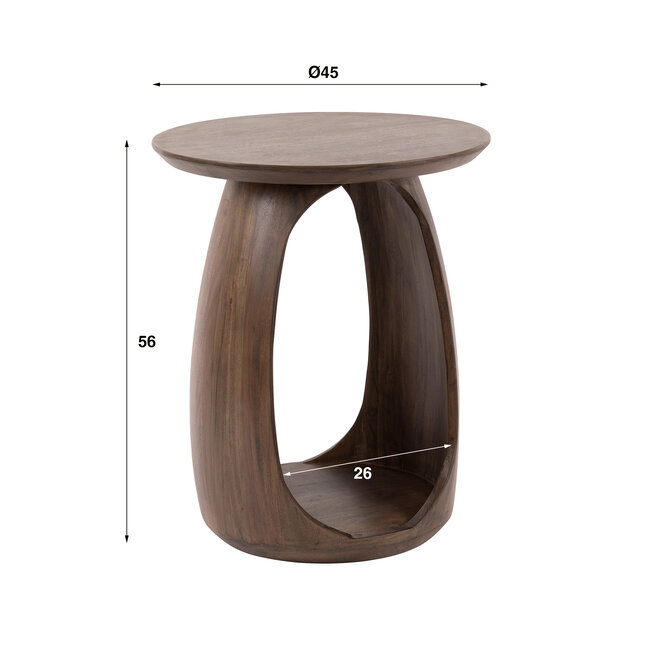 WoonStijl Bijzettafel S Flow Solid