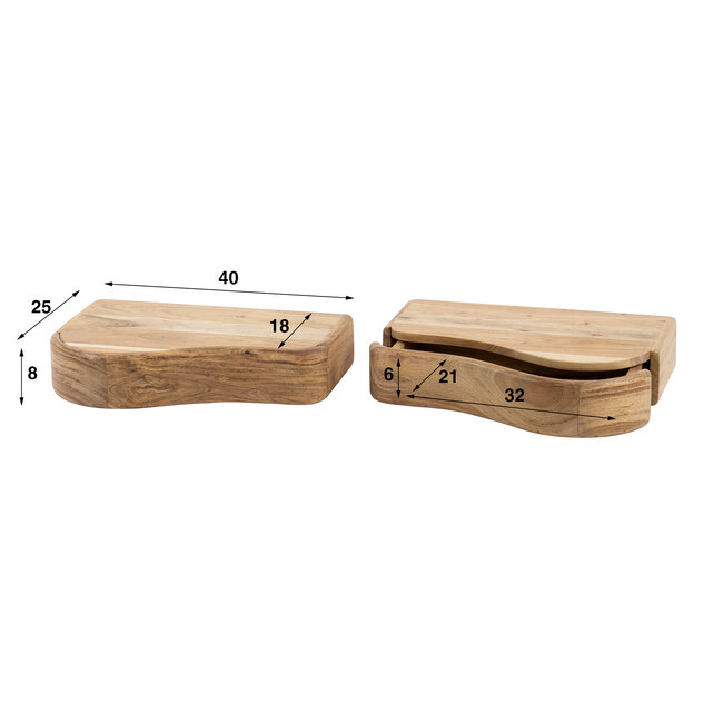 WoonStijl Nachtkastje set van2 Organic