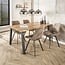 WoonStijl Eetkamerstoel Swivel - Rich champagne