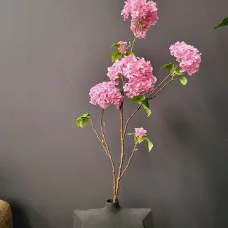 Pure Kunsttak Hortensia groot 110 cm roze