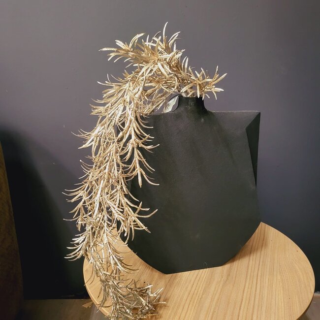 PTMD Kunsttak Leaves Plant champagne podocarpus spray