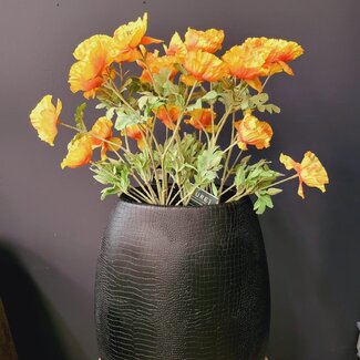 Pure Kunsttak Papaver X3 72 cm geel oranje