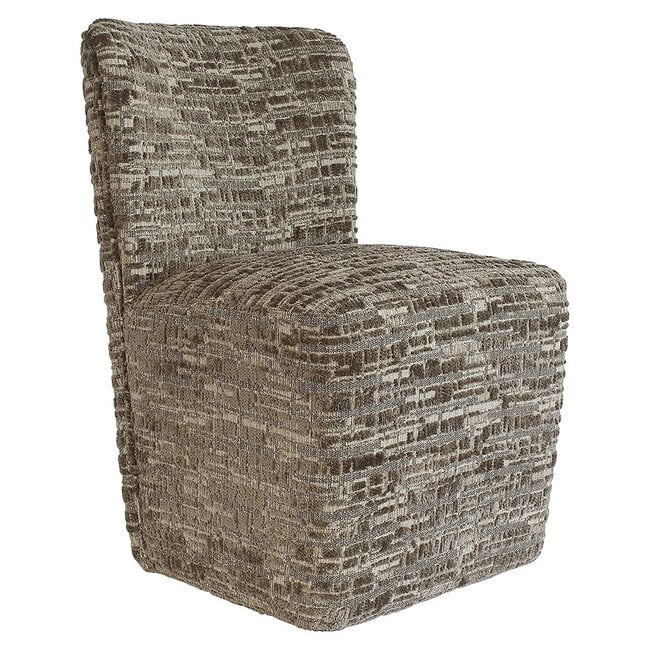 Richmond Interiors  Stoel Lorain met wieltjes greige dalia