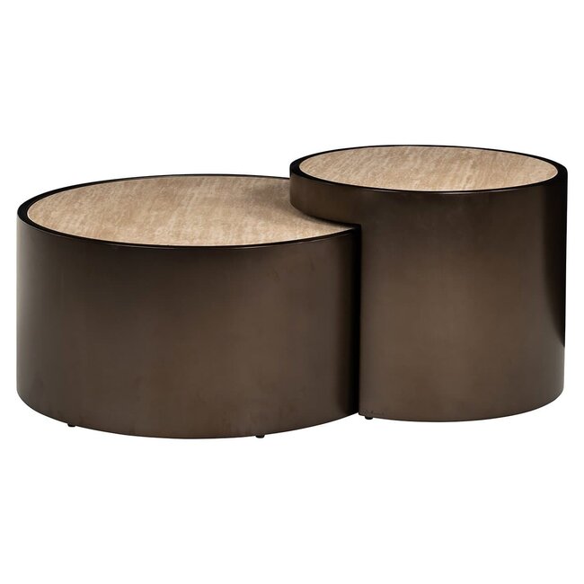 Richmond Interiors  Salontafel Ronson set van 2 beige