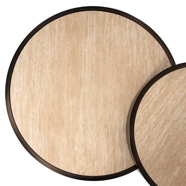 Richmond Interiors  Salontafel Ronson set van 2 beige