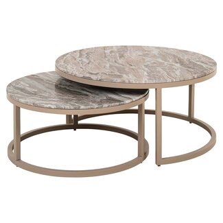 Richmond Interiors  Salontafel Fairfax set van 2 zand