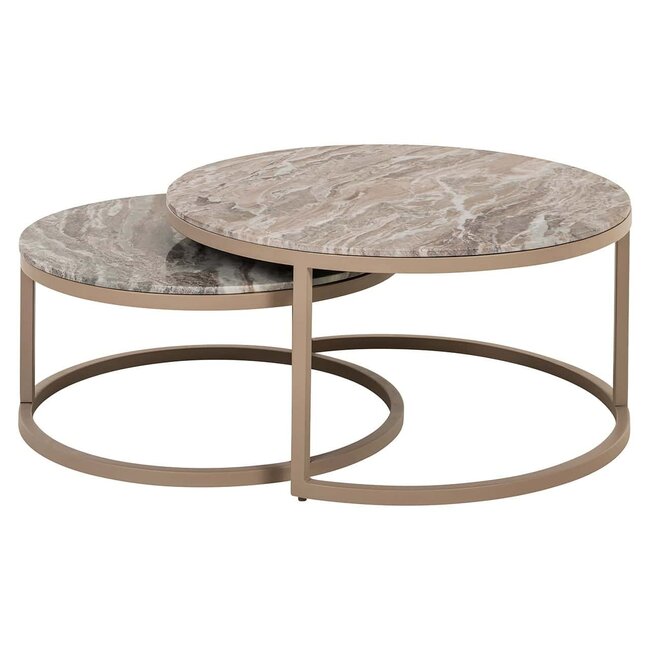 Richmond Interiors  Salontafel Fairfax set van 2 zand