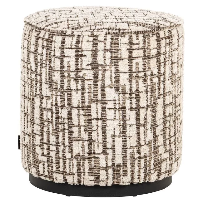 Richmond Interiors  Poef Lexie 45Ø cream dalia 11