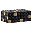 Richmond Interiors  Opbergbox Velicia zwart / goud