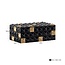 Richmond Interiors  Opbergbox Velicia zwart / goud