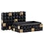Richmond Interiors  Opbergbox Velicia zwart / goud