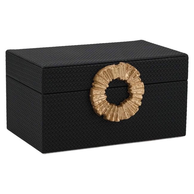 Richmond Interiors  Opbergbox Amal klein zwart / goud