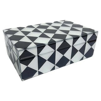 Richmond Interiors  Opbergbox Silas klein zwart / wit
