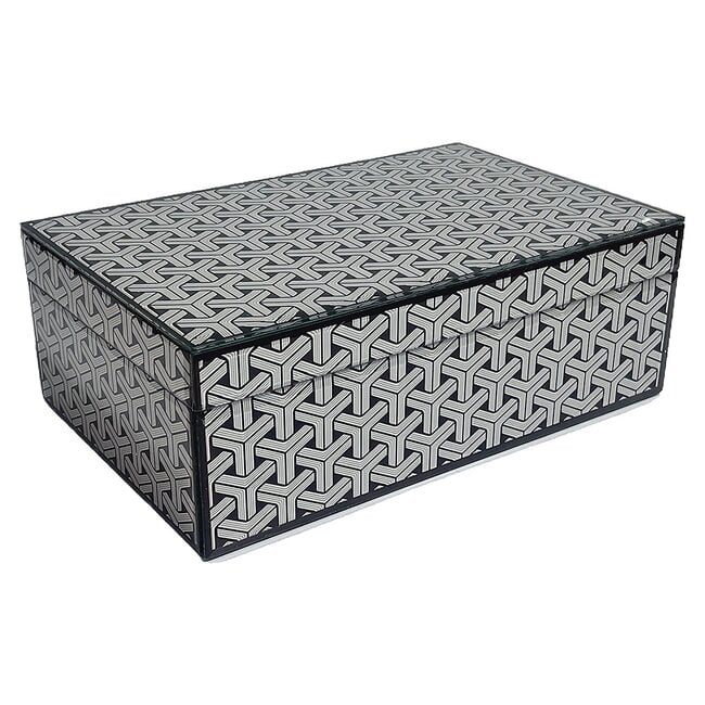 Richmond Interiors  Opbergbox Feliz groot Zwart / Wit