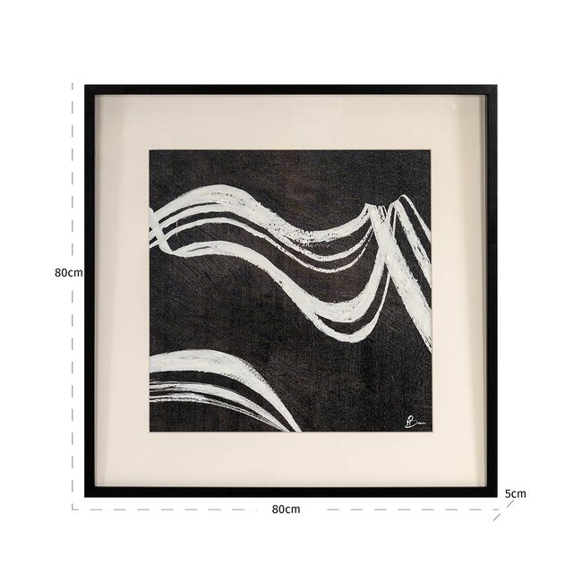 Richmond Interiors  Wall art Jozy Zwart / Wit