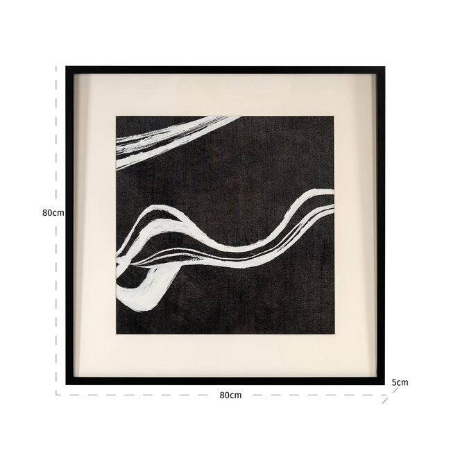 Richmond Interiors  Wall art Jozra Zwart / Wit