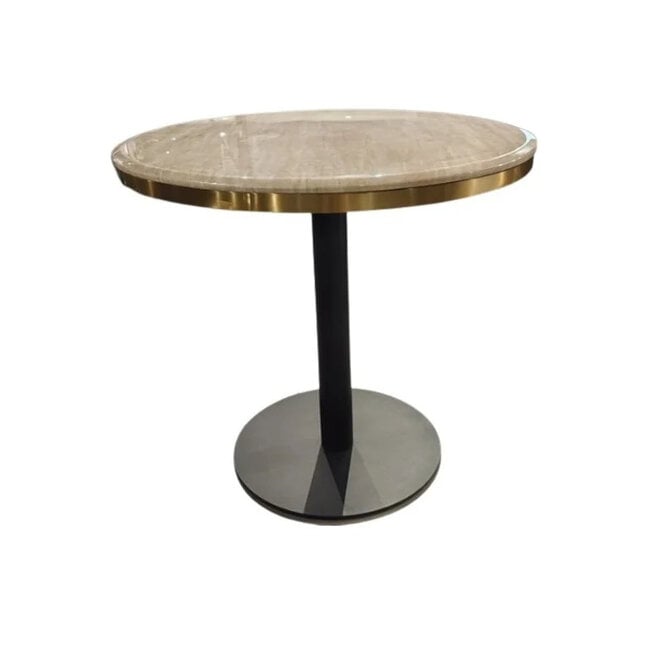 Richmond Interiors  Bistrotafel Brazza 80Ø Beige