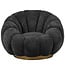 PTMD PTMD Fauteuil Daisy Euphoria Antraciet - Draaibare Luxe Stoel