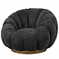 PTMD PTMD Fauteuil Daisy Euphoria Antraciet - Draaibare Luxe Stoel