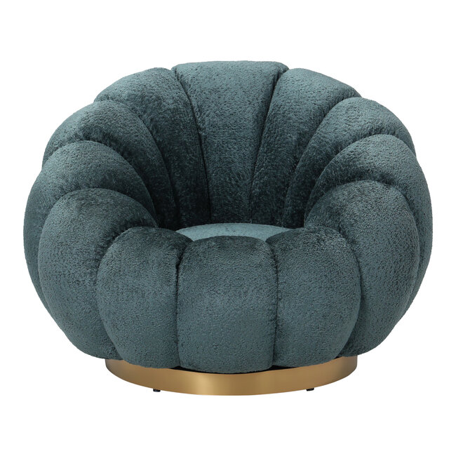 PTMD PTMD Fauteuil Daisy - Draaibare fauteuil in Euphoria Teal
