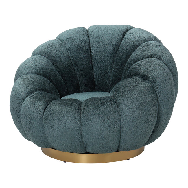 PTMD PTMD Fauteuil Daisy - Draaibare fauteuil in Euphoria Teal