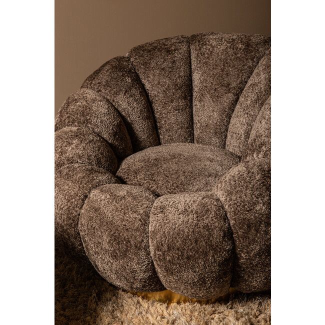 PTMD Fauteuil Daisy Euphoria Antelope - Luxe Draaifauteuil