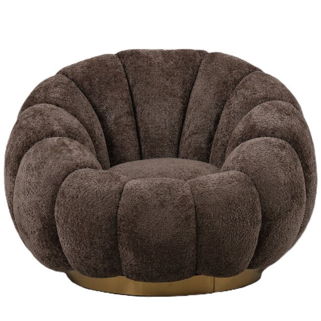 PTMD Fauteuil Daisy Euphoria Antelope - Luxe Draaifauteuil