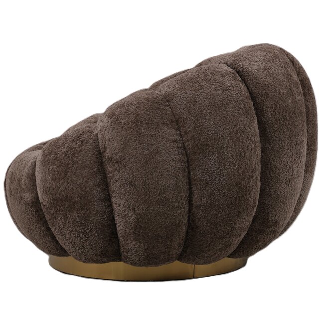 PTMD Fauteuil Daisy Euphoria Antelope - Luxe Draaifauteuil