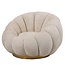 PTMD Fauteuil Daisy Euphoria Cream - Draaibare Luxe Stoel