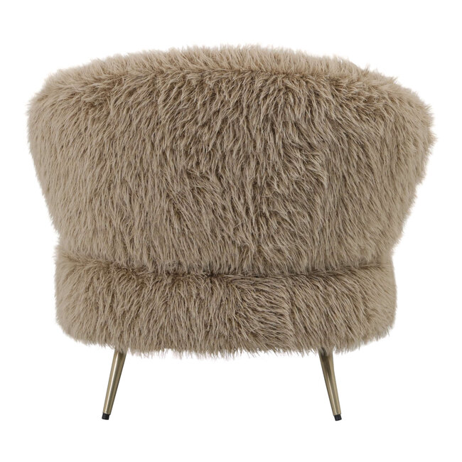 PTMD Fauteuil Franklyn Hair bruin