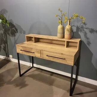 WoonMax Bureau Neil 2 lades/3 open vakken Natur showroommodel