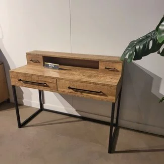 WoonMax Bureau Neil 4 lades Mango - Showroommodel