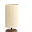 Light en Living Tafellamp Ø22x50,5 cm DANIALO hout print donkerbruin+touw crème