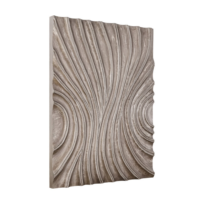 PTMD Wandpaneel Reddie Bruin glanzend MDF golvend M