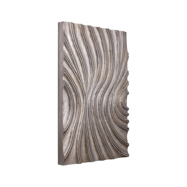 PTMD Wandpaneel Reddie Bruin glanzend MDF golvend S