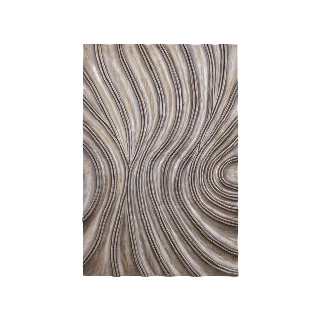 PTMD Wandpaneel Reddie Bruin glanzend MDF golvend S