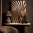 PTMD Wandpaneel Reddie Bruin glanzend MDF golvend S