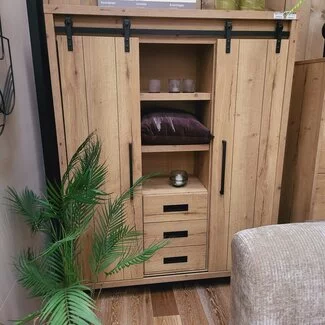 WoonMax Opbergkast Cottage Natur 135 cm - Showroommodel