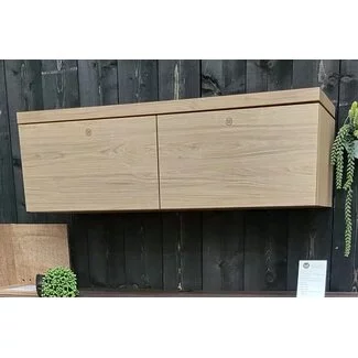 WoonMax Hangend TV meubel Keswick 120 cm - Blond Oak Showroommodel