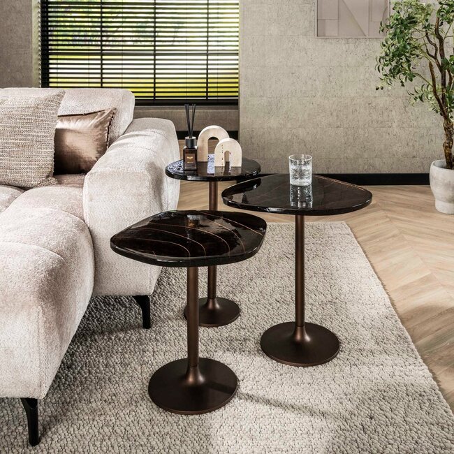 WoonStijl Bijzettafel M Eclipse Koper antiek finish