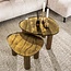 WoonStijl Salontafel S Eclipse goud antiek finish