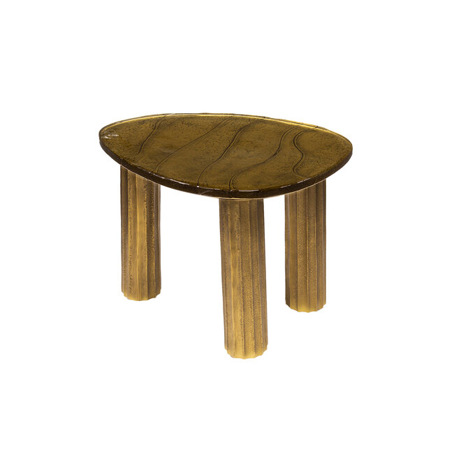 WoonStijl Salontafel S Eclipse goud antiek finish