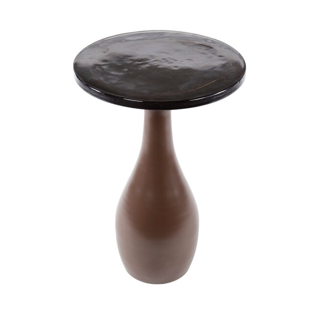 WoonStijl Bijzettafel M druppel Eclipse koper antiek finish