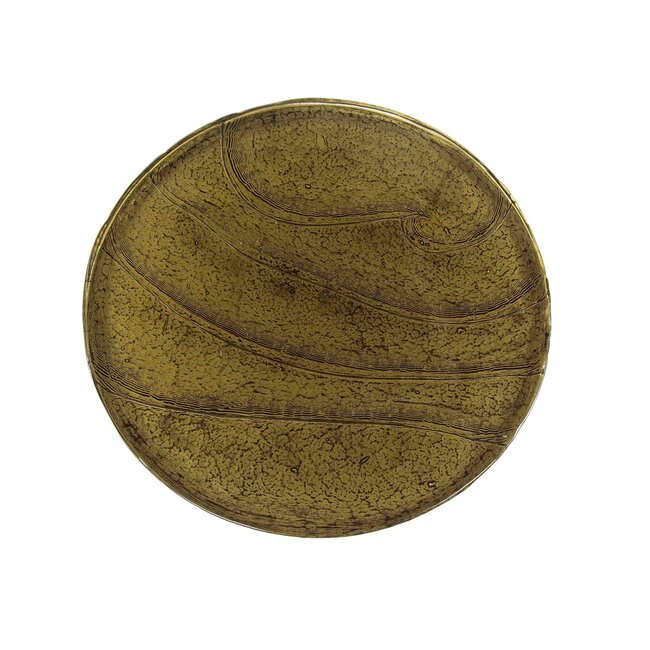 WoonStijl Bijzettafel M druppel Eclipse goud antiek finish