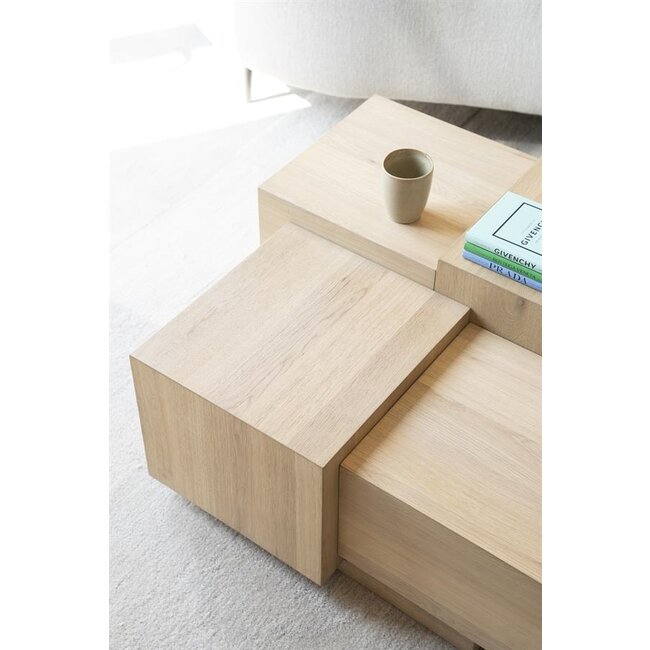 Eleonora Salontafel Quinten vierkant - naturel