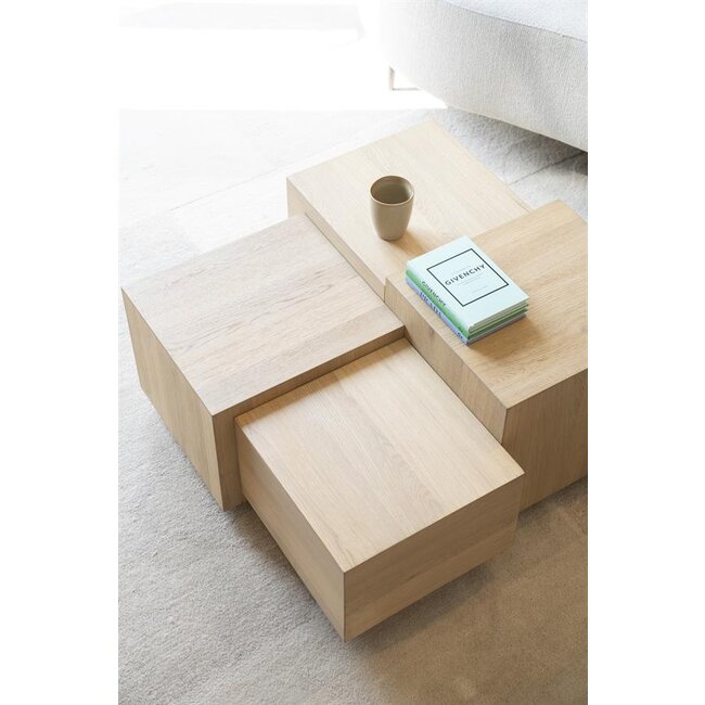 Eleonora Salontafel Quinten vierkant - naturel